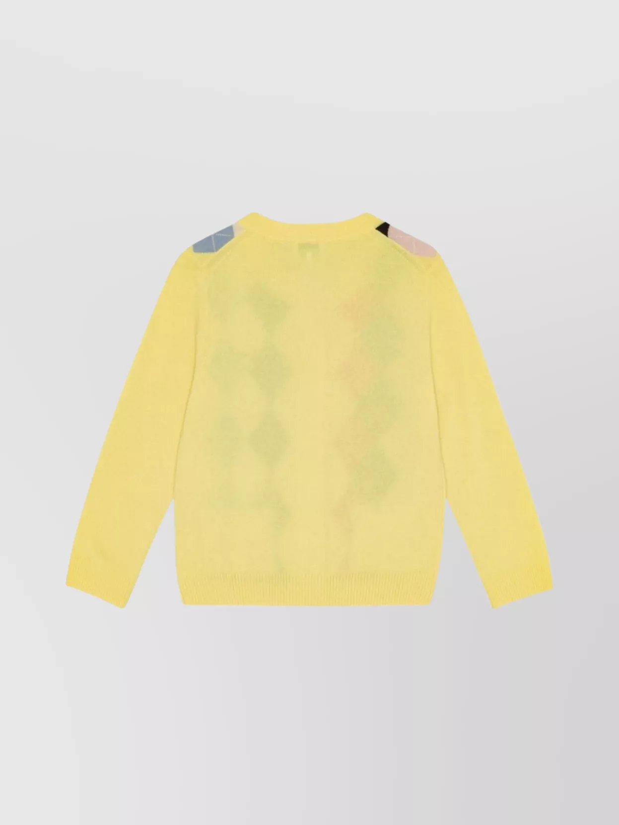 Ganni Knitwear Cardigan With Argyle Pattern And Pockets