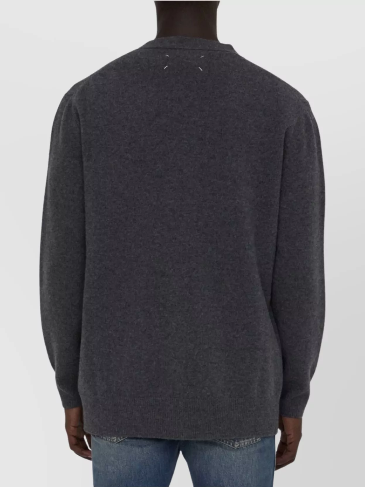 Maison Margiela Wool Cardigan With V-Neckline And Relaxed Fit