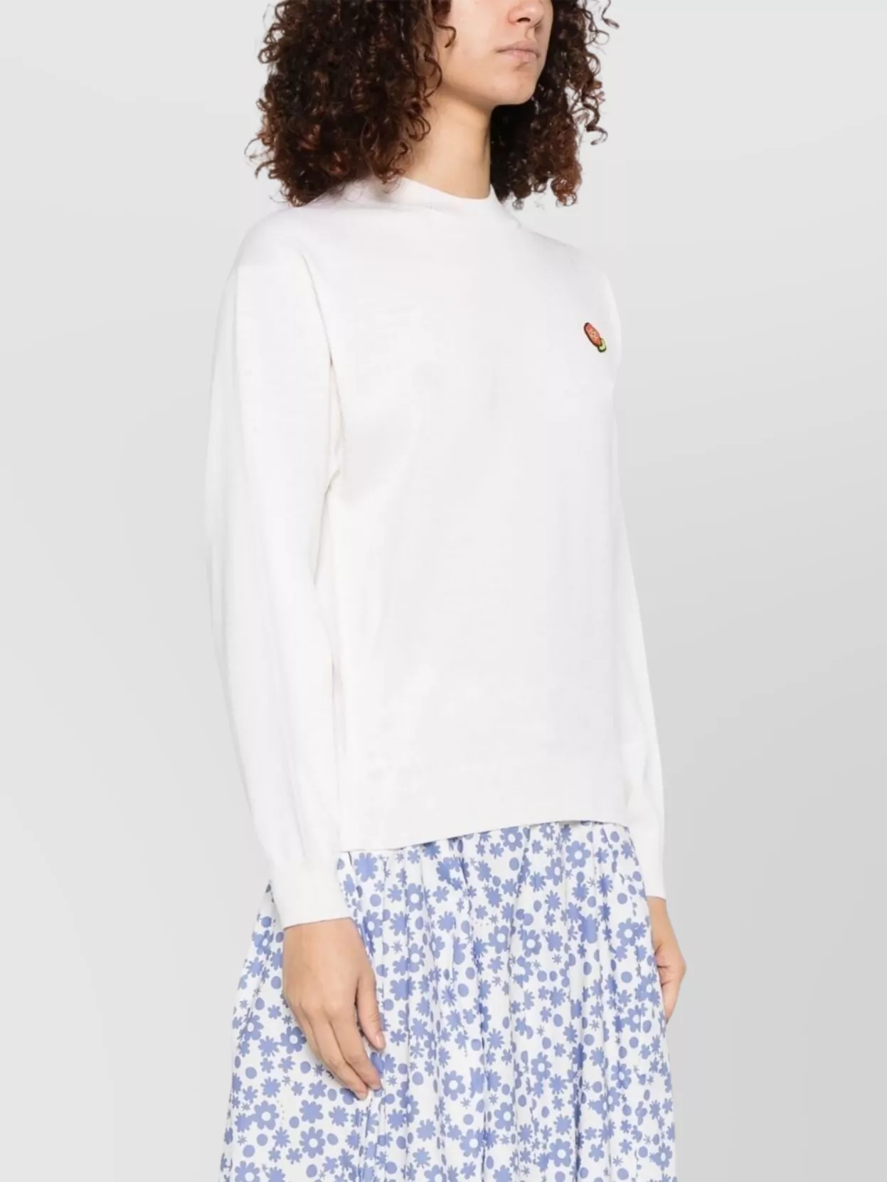 Kenzo Knitwear With Crewneck And Embroidered Logo