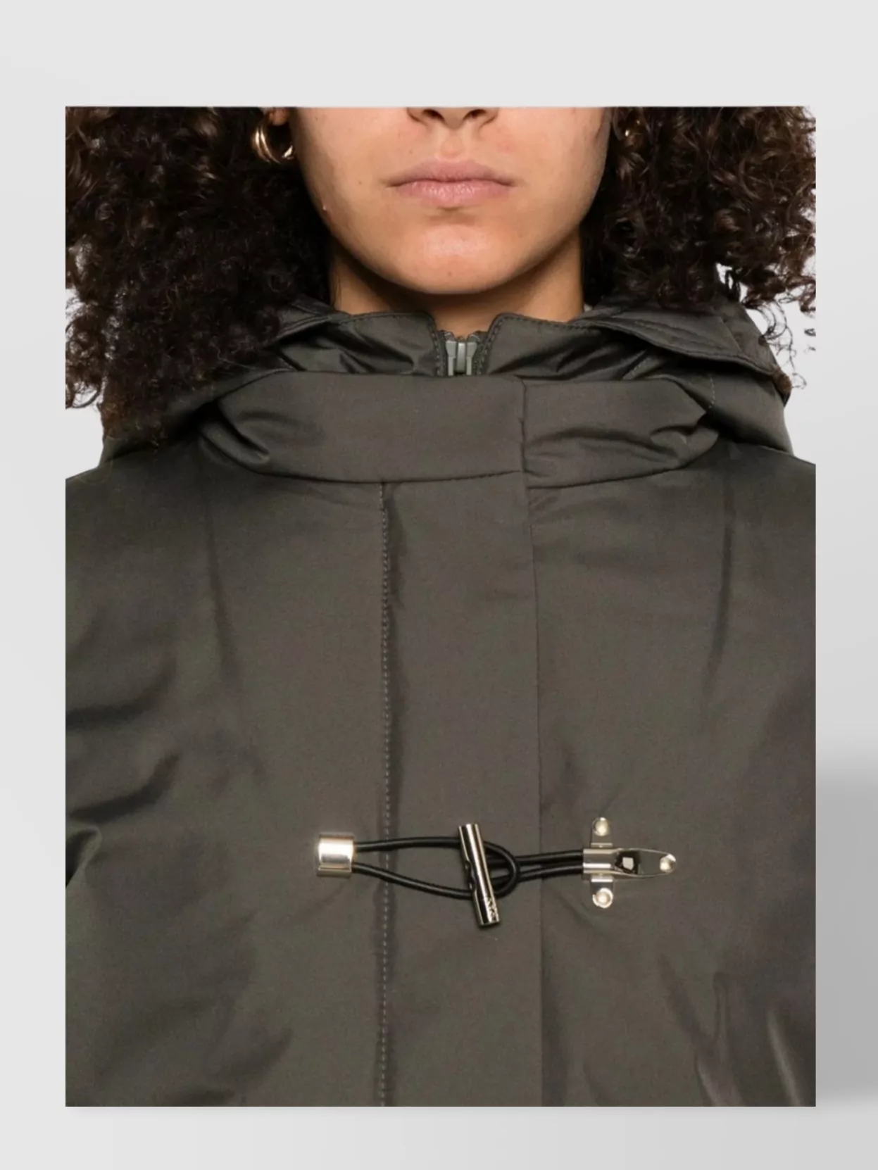 Fay Hooded Coat With Side Pockets And Long Sleeves