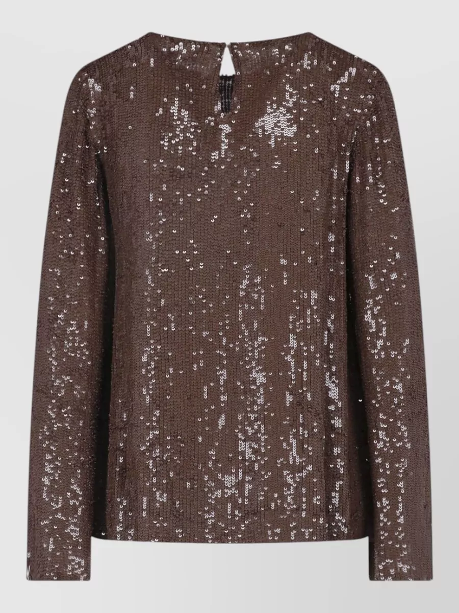 Parosh crewneck blouse