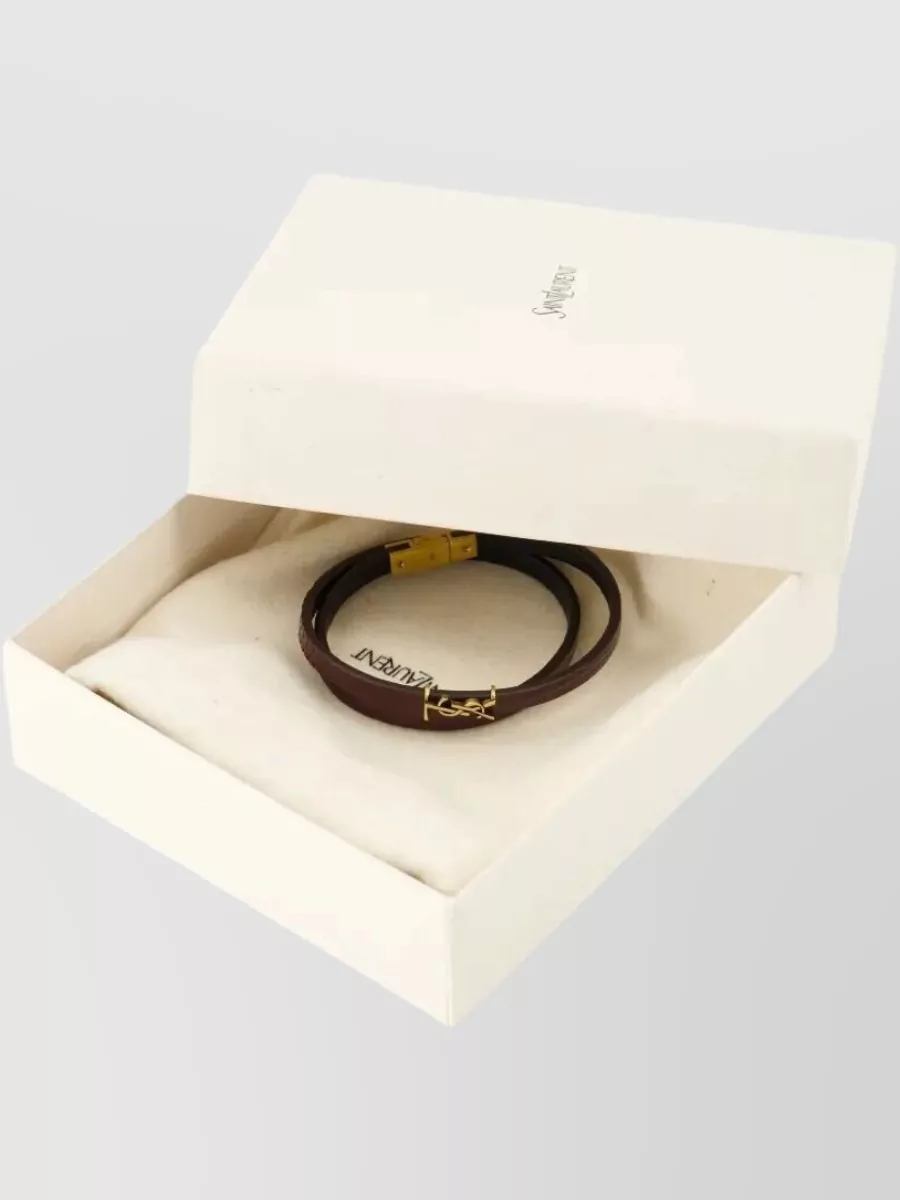 Saint Laurent Leather Bracelet