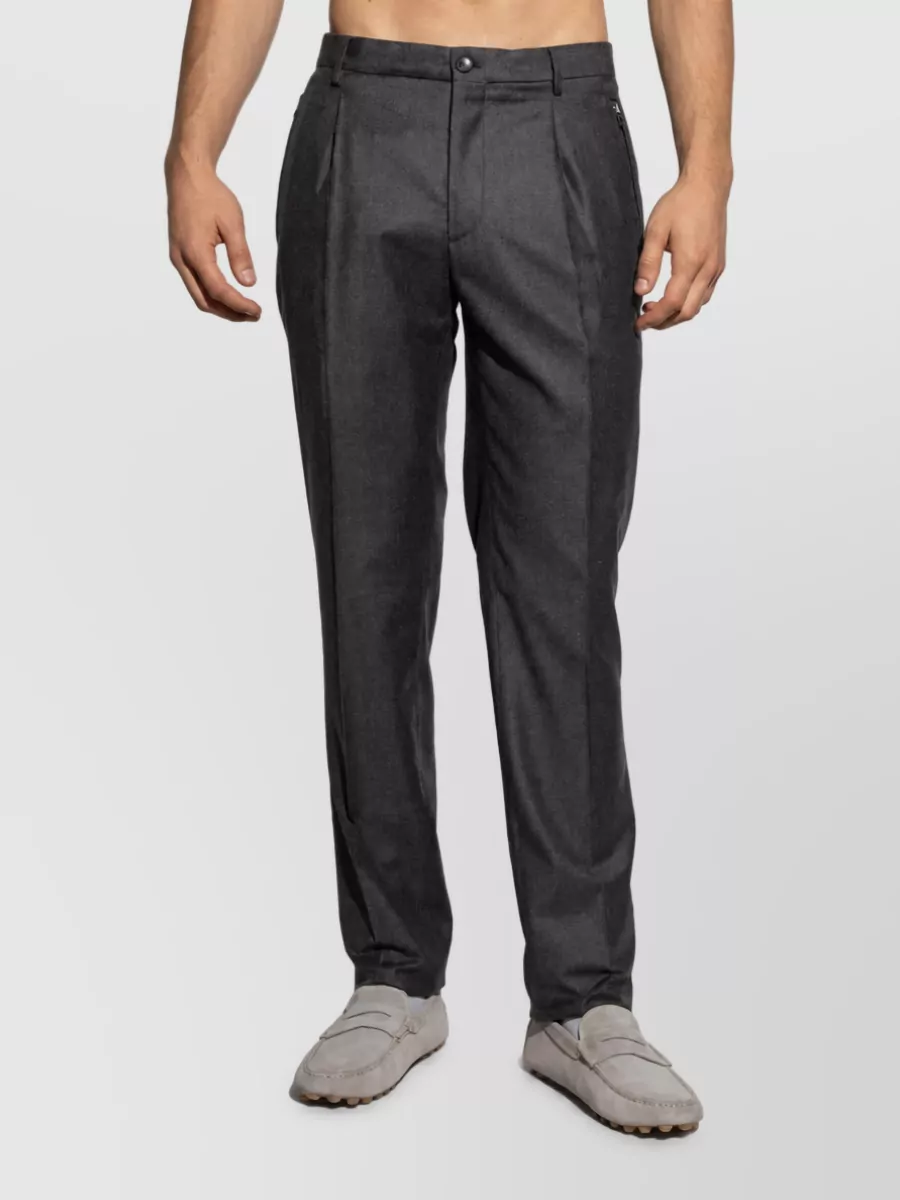 Etro Wool Carrot-Leg Trousers