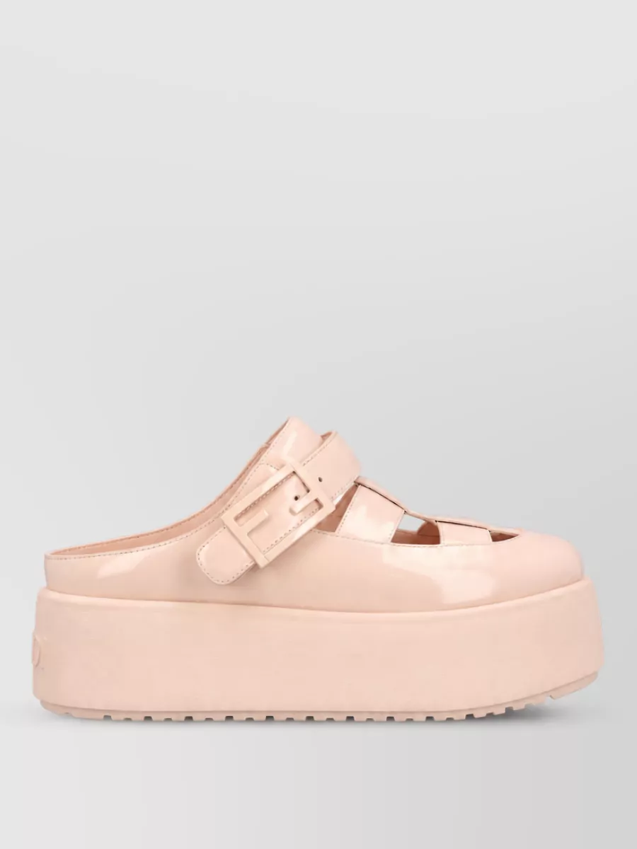 Fendi Patent Leather Clogs