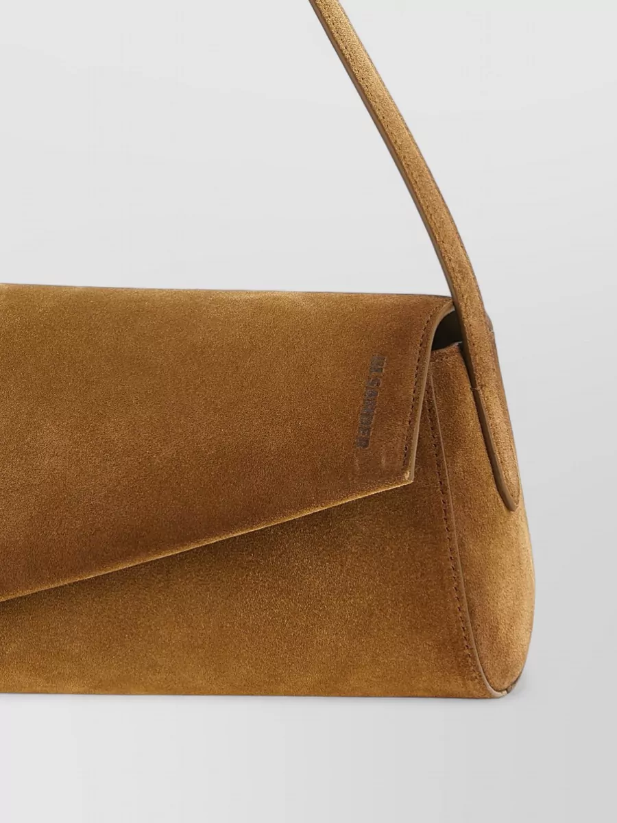 Jil Sander Suede Clutch Bag