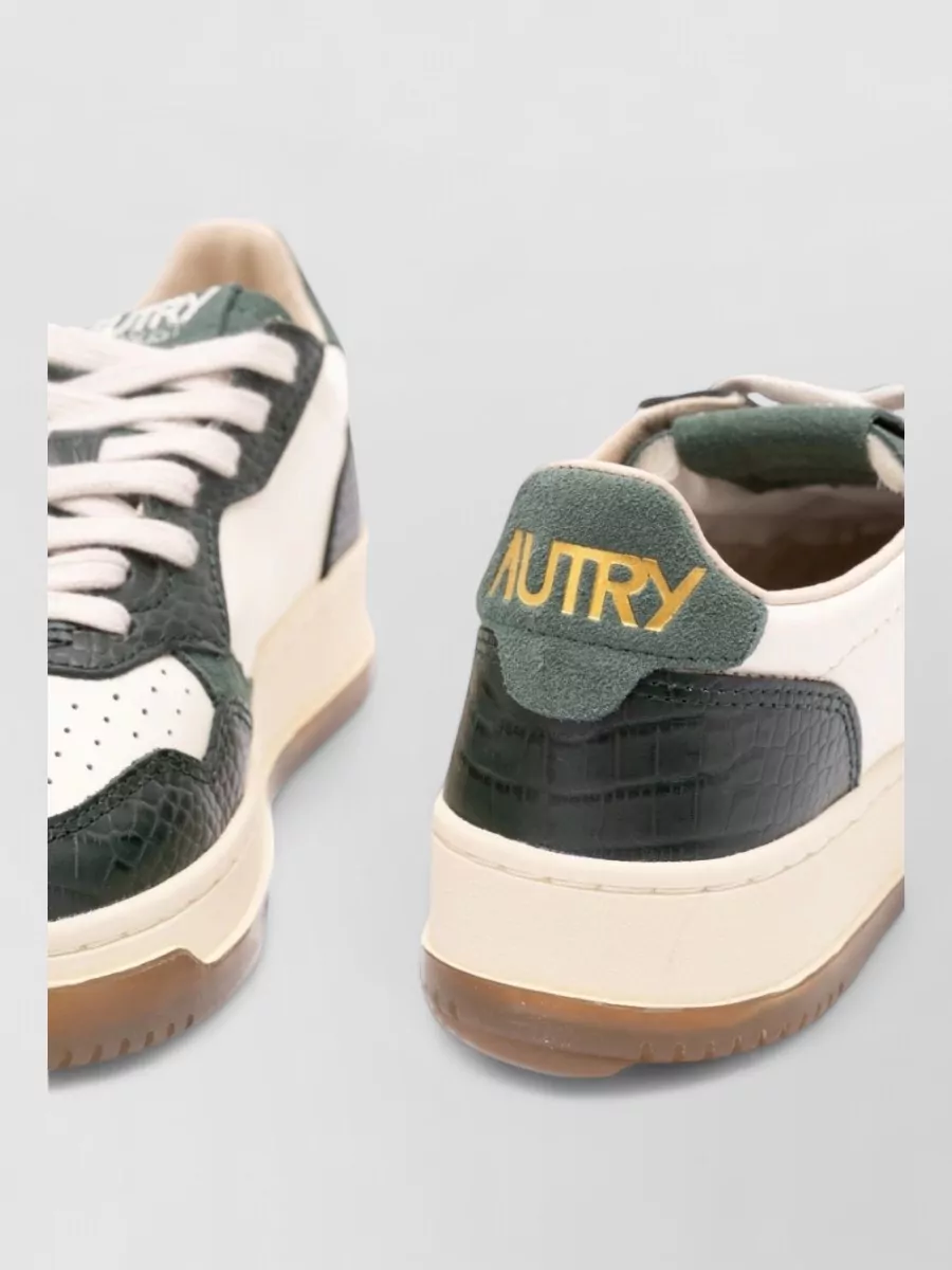 Autry Leather Low-Top Lace-Up Sneakers