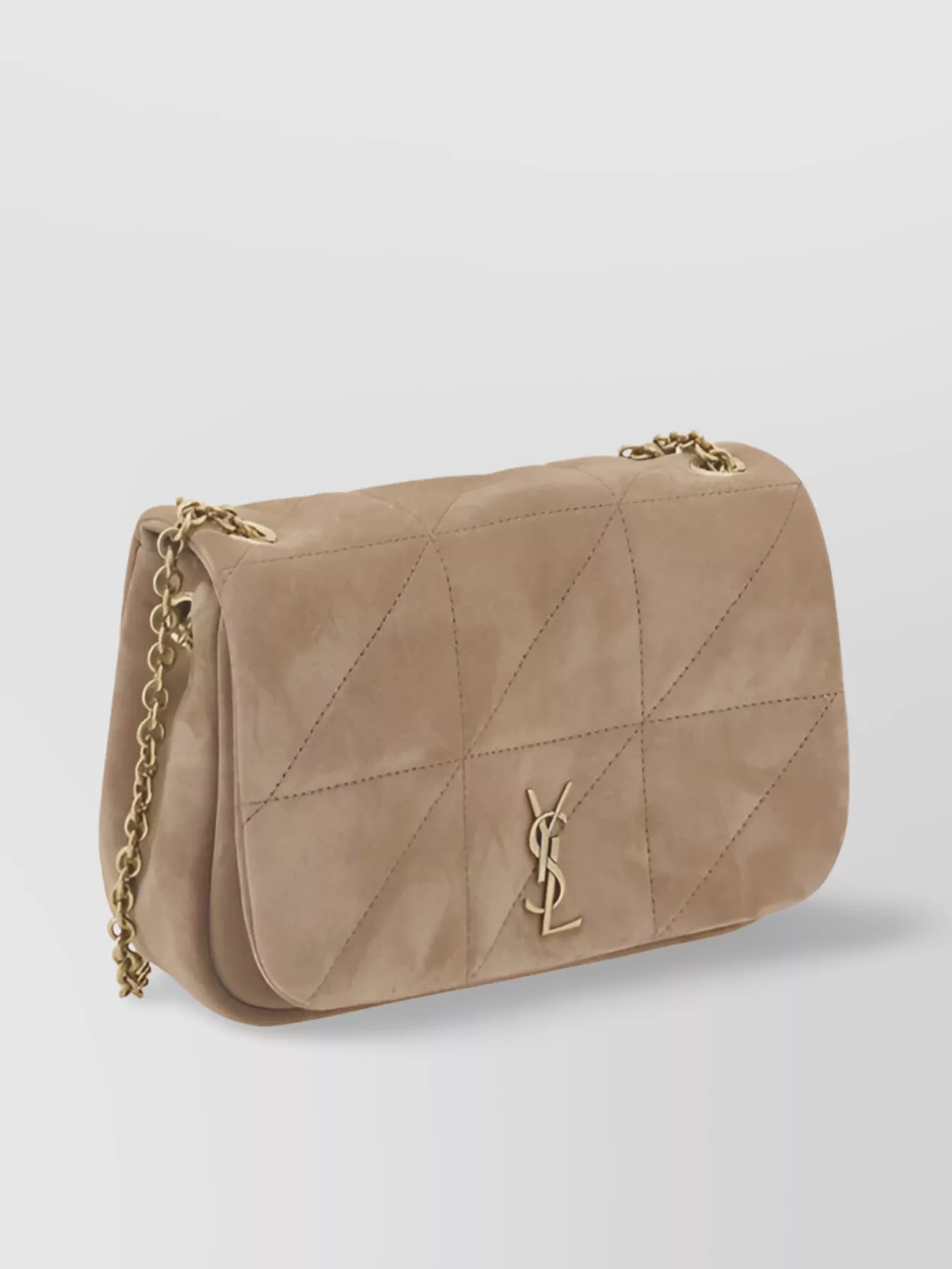 Saint Laurent Jamie Suede Quilted Shoulder Bag
