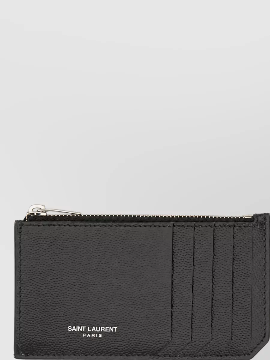 Saint Laurent leather card holder
