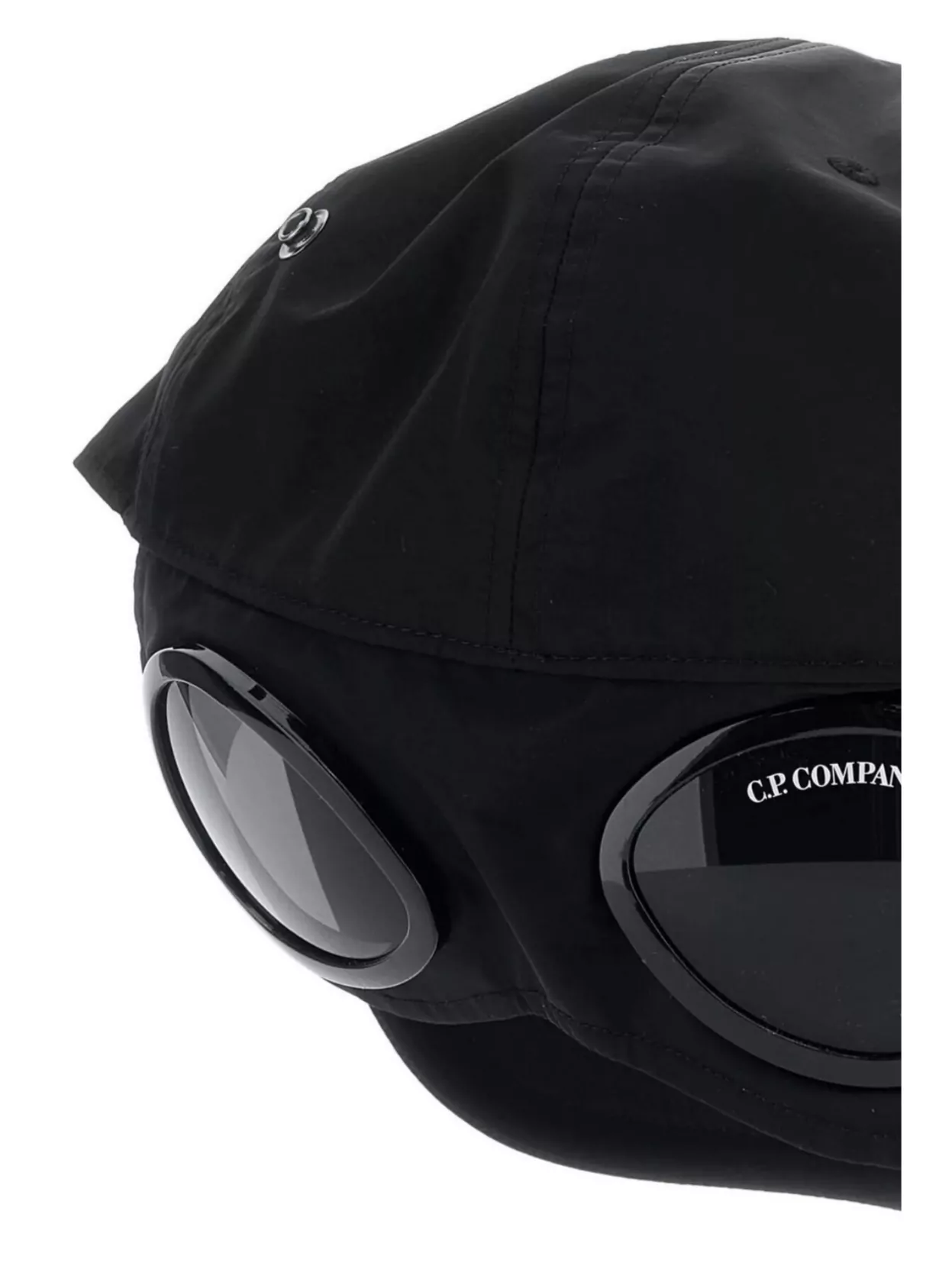 C.p. Company Chrome-r Embroidered-logo Cap In Black