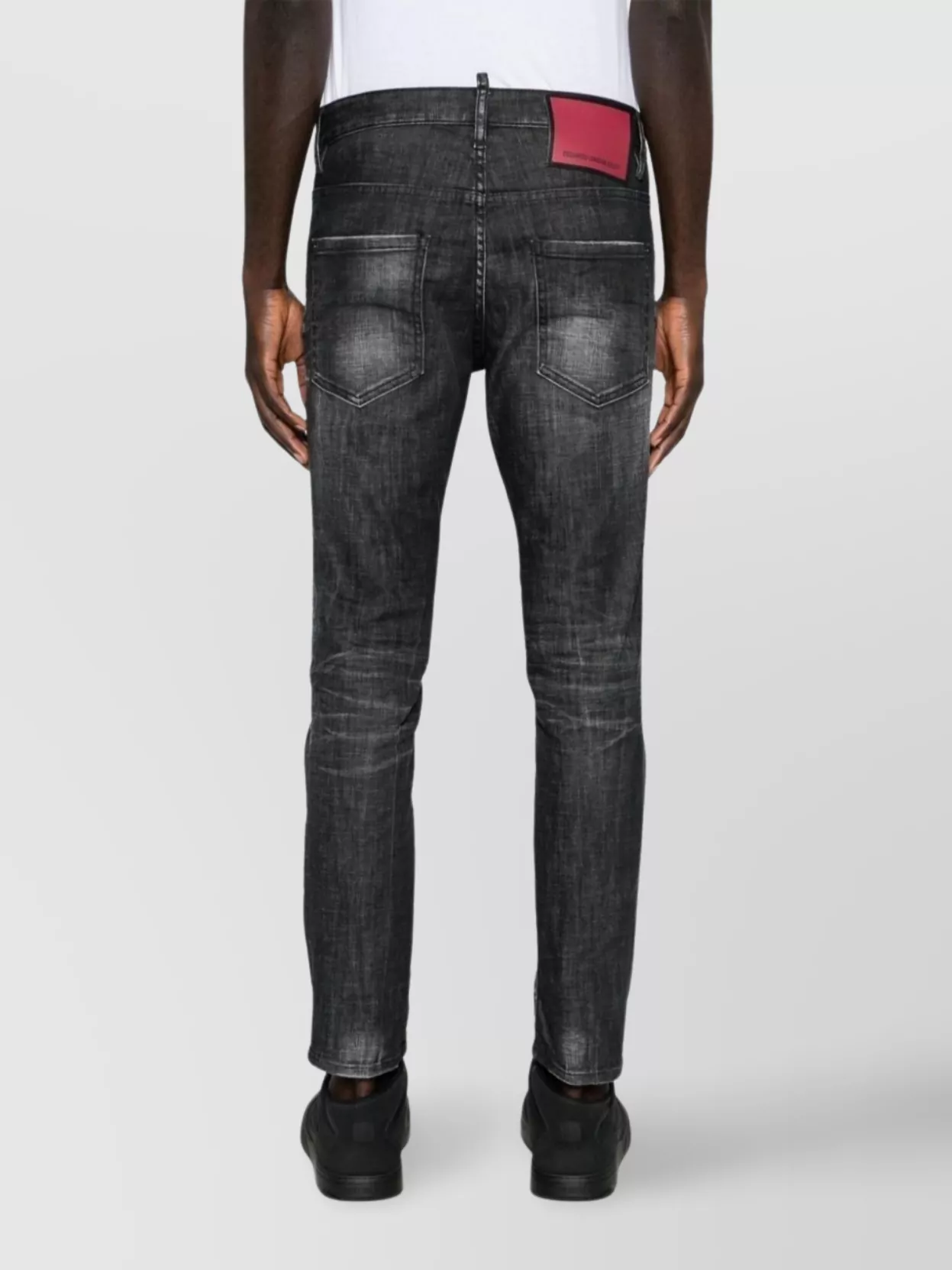 Dsquared2 Distressed Denim Trousers Featuring Five-Pocket Design