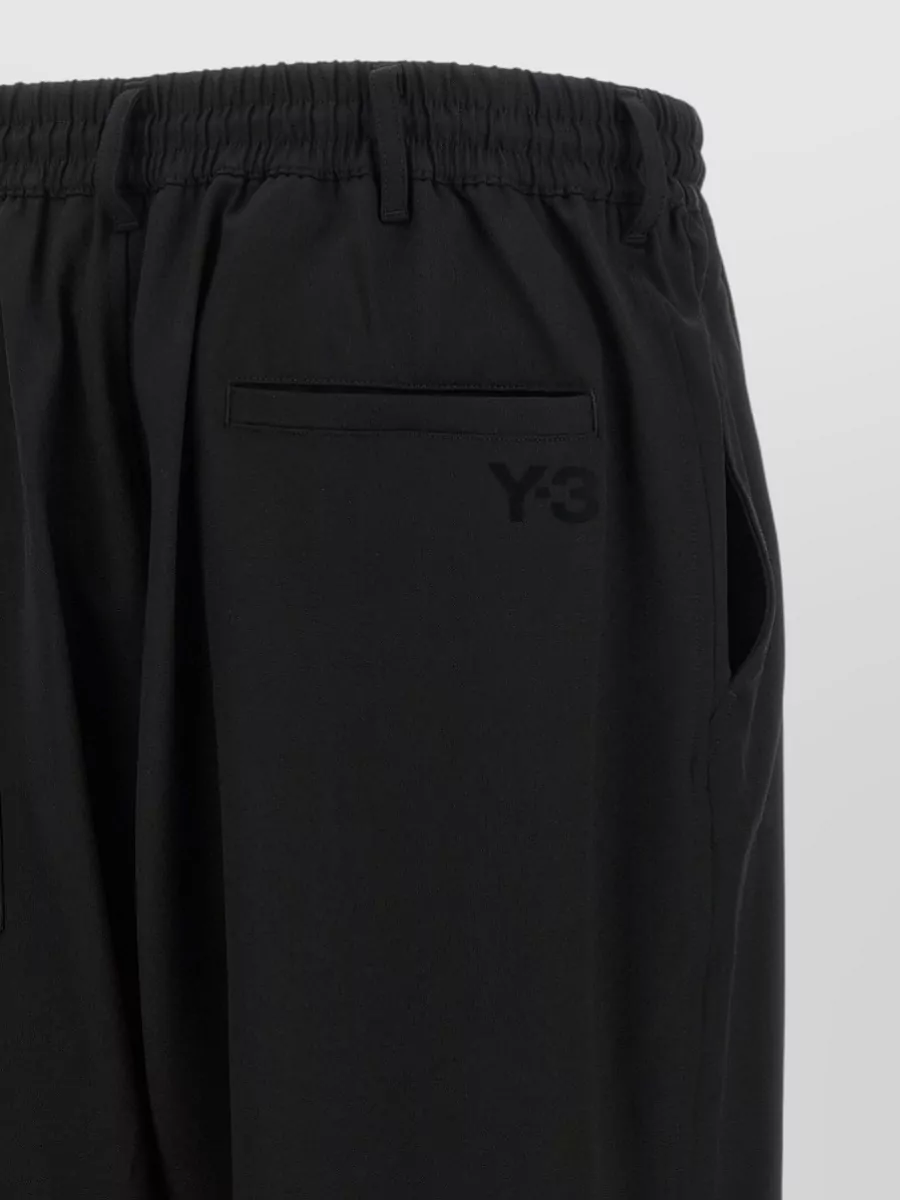 Y-3 Wool Wide-Leg Tailored Trousers