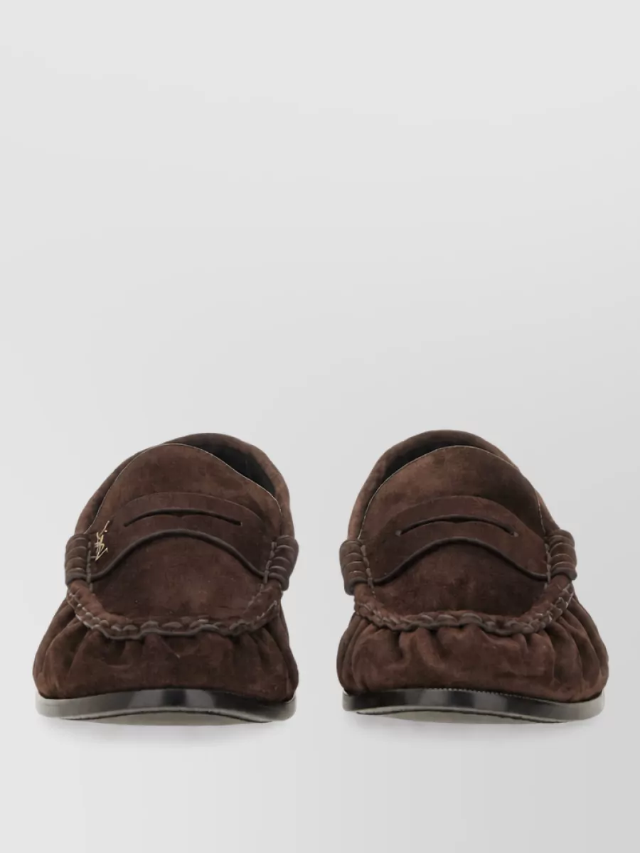 Saint Laurent Leather Monk Shoes