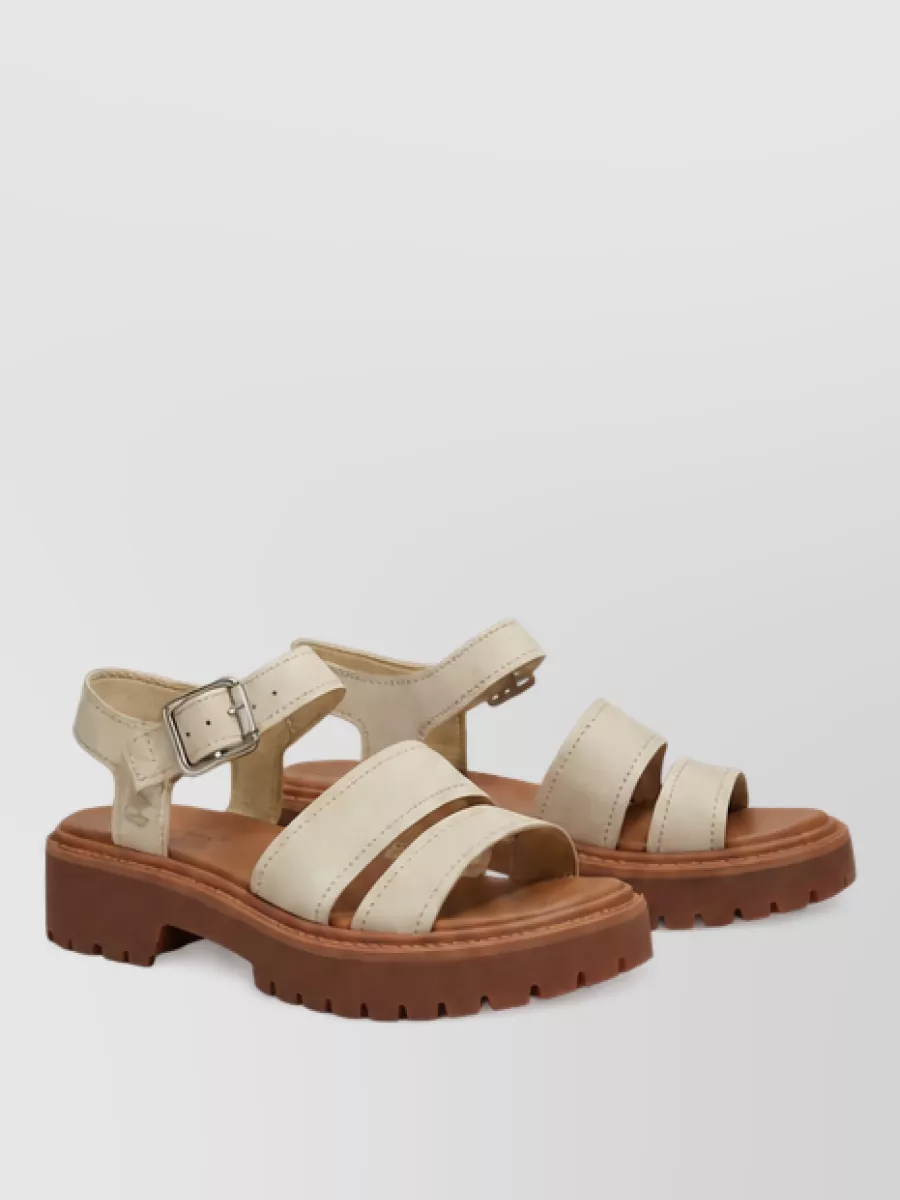 Timberland leather platform sandals