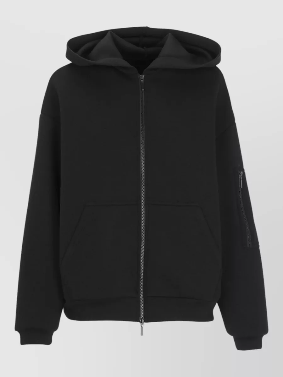 Wolford Hooded Long-Sleeve Zip-Up Sweatshirt