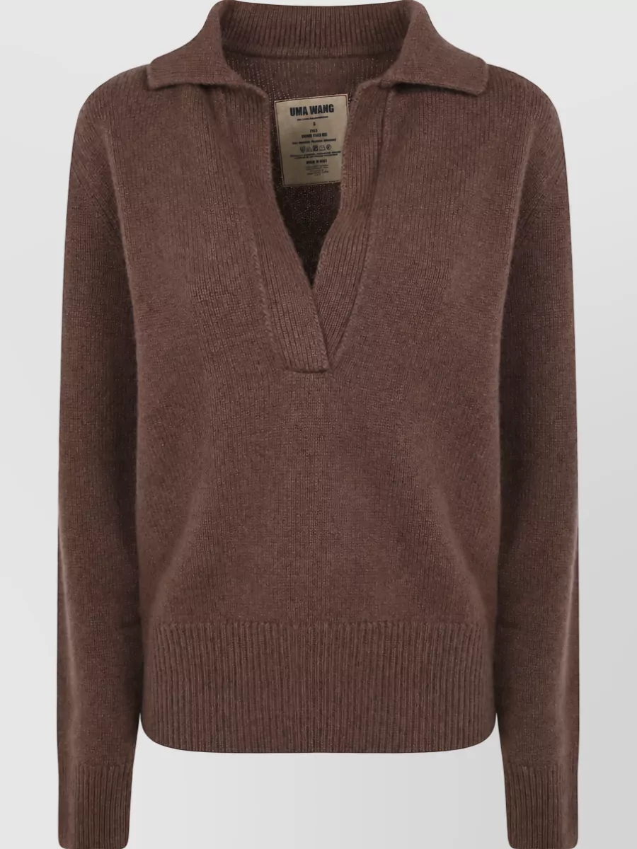 Uma Wang Cashmere Polo Jumper