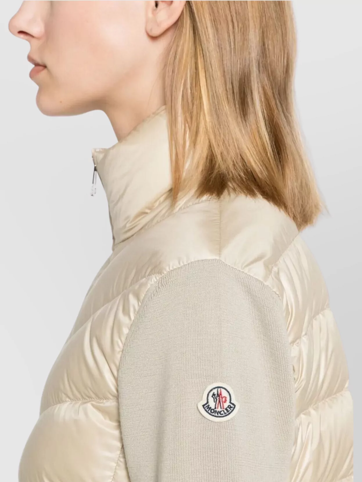 Moncler Quilted Wool Puffer Cardigan