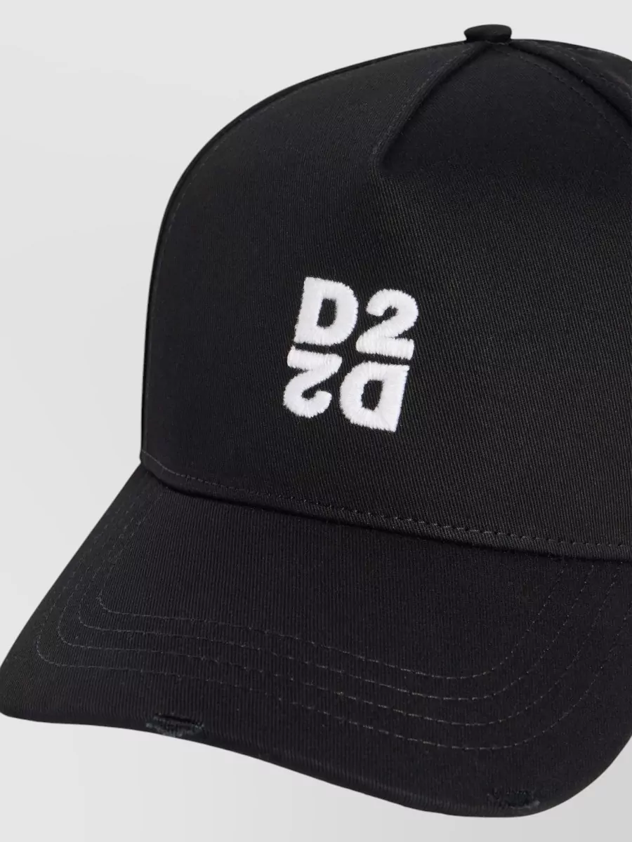 Dsquared2 Baseball Cap Curved Brim Eyelet Vents