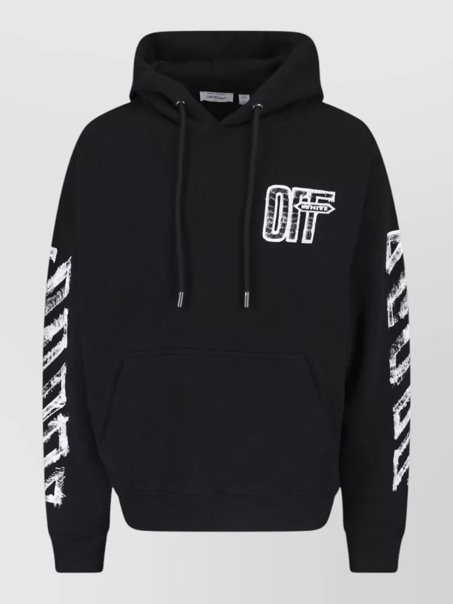 Off-White cotton graphic hoodie