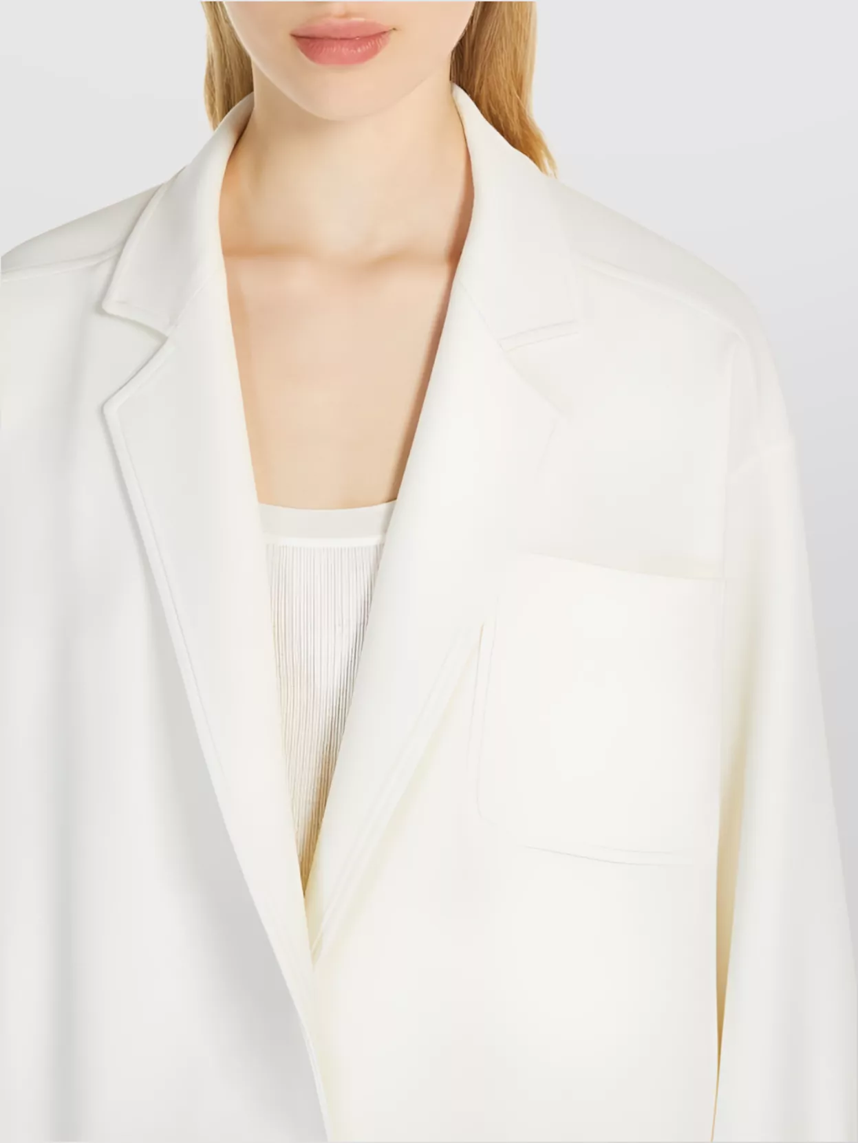 MAX MARA OVERSIZED WOOL CANVAS JACKET