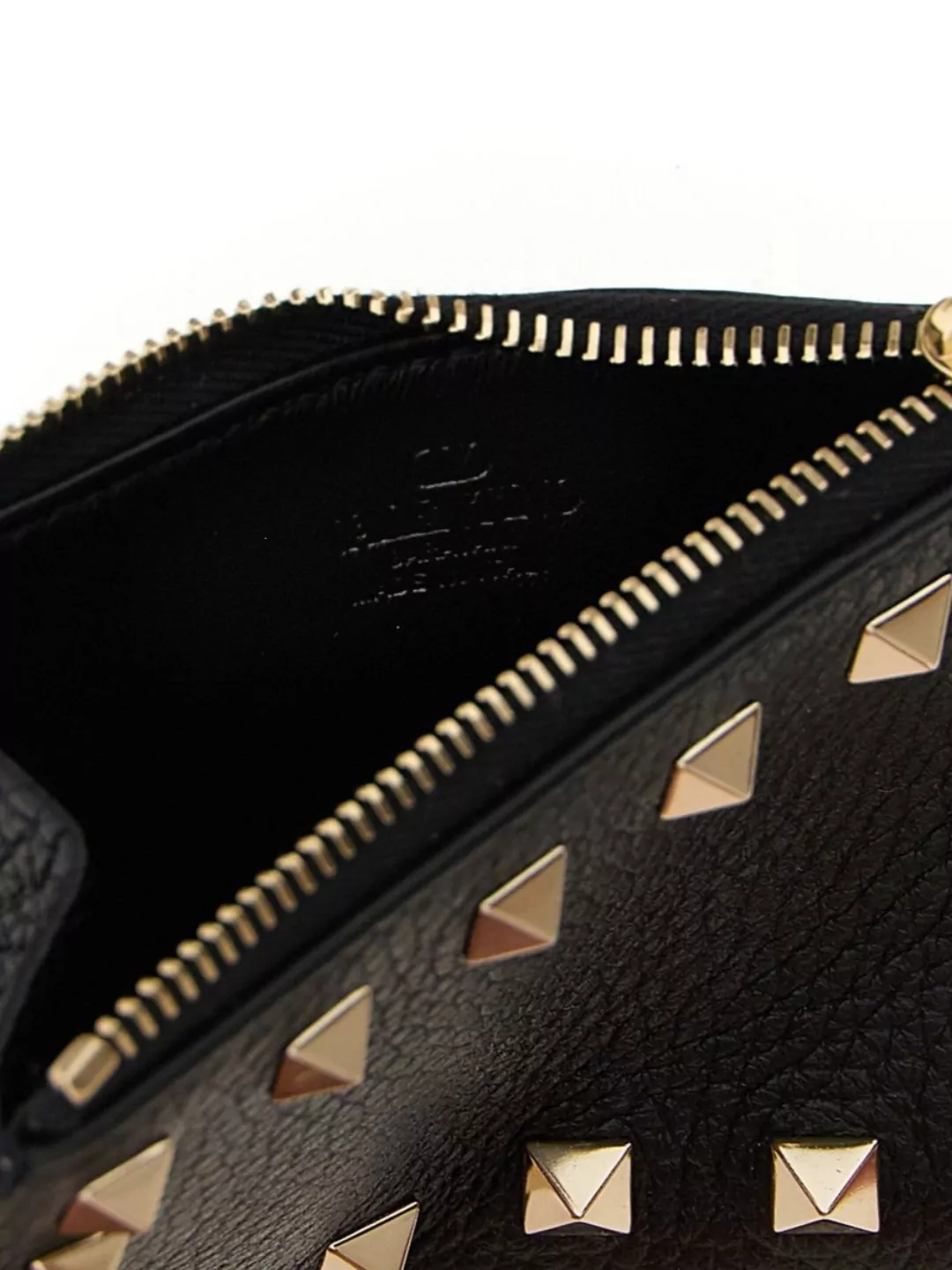 Valentino Rockstud Design Cardholder Accessory In Black
