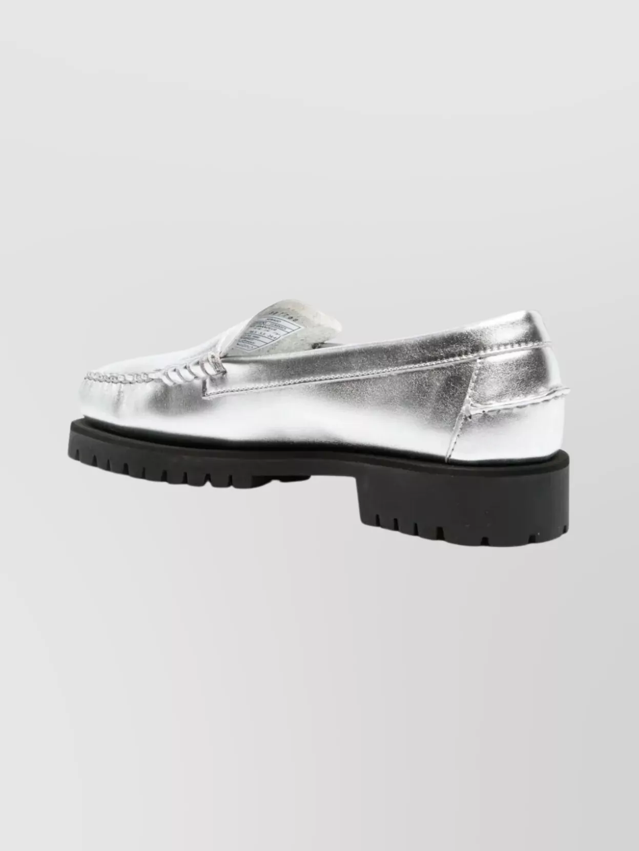 Sebago Metallic Penny Loafers Rubber Sole