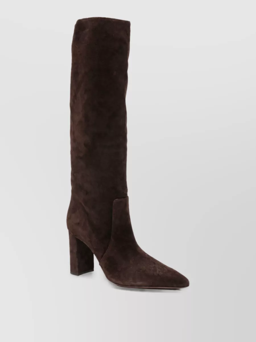 Paris Texas Suede Leather Ankle Boots