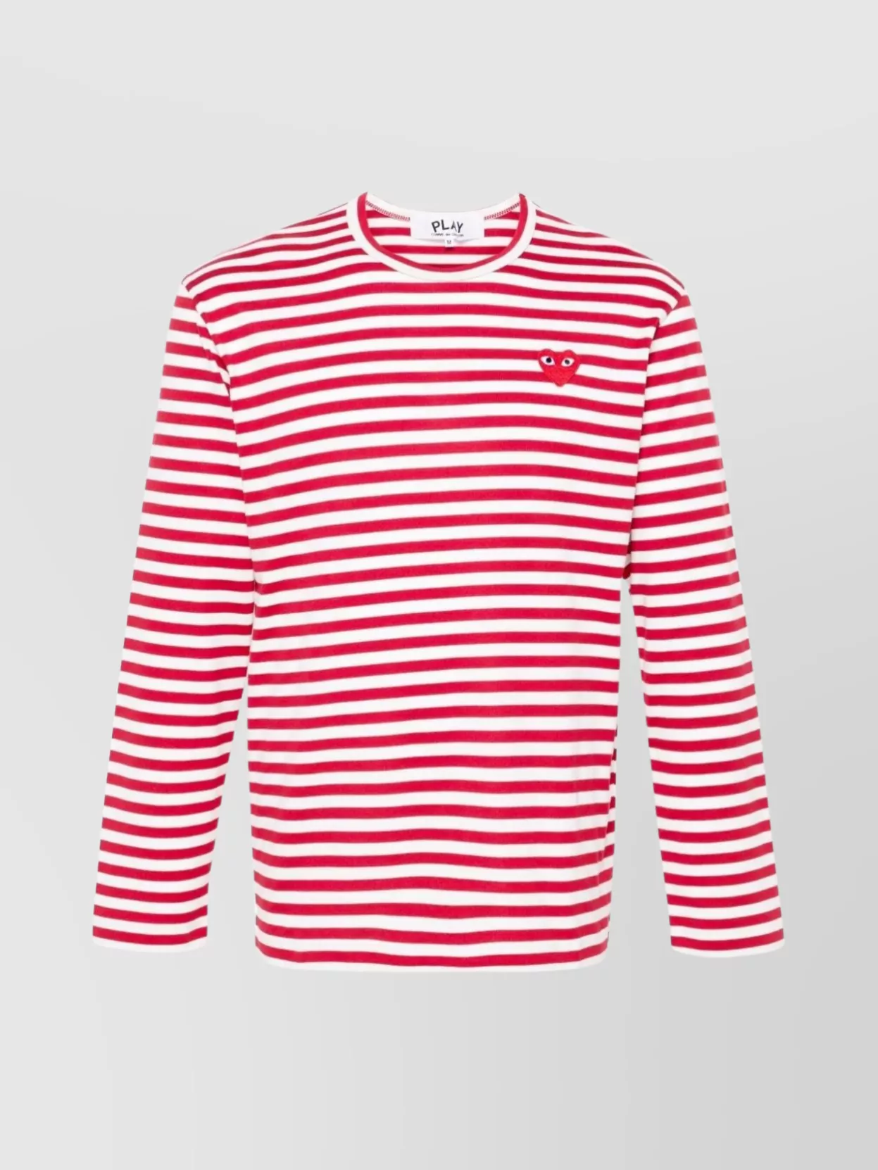 Comme Des Garçons Logo Striped Cotton T-shirt