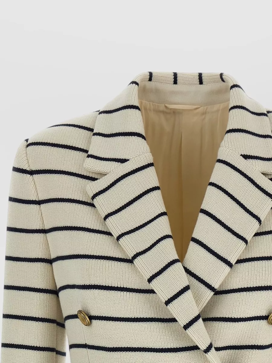 Brunello Cucinelli Striped Double-Breasted Blazer