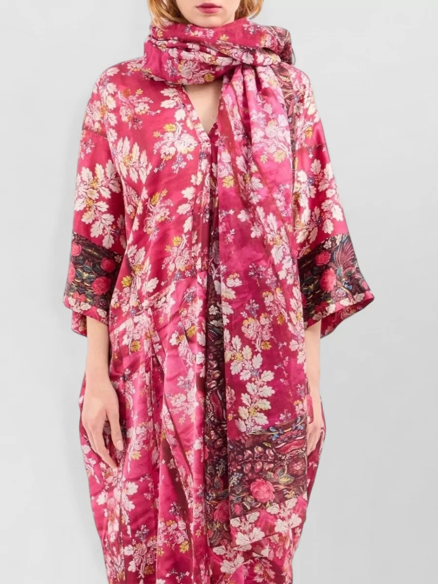 Pierre Louise Mascia Floral-Print Silk Scarf