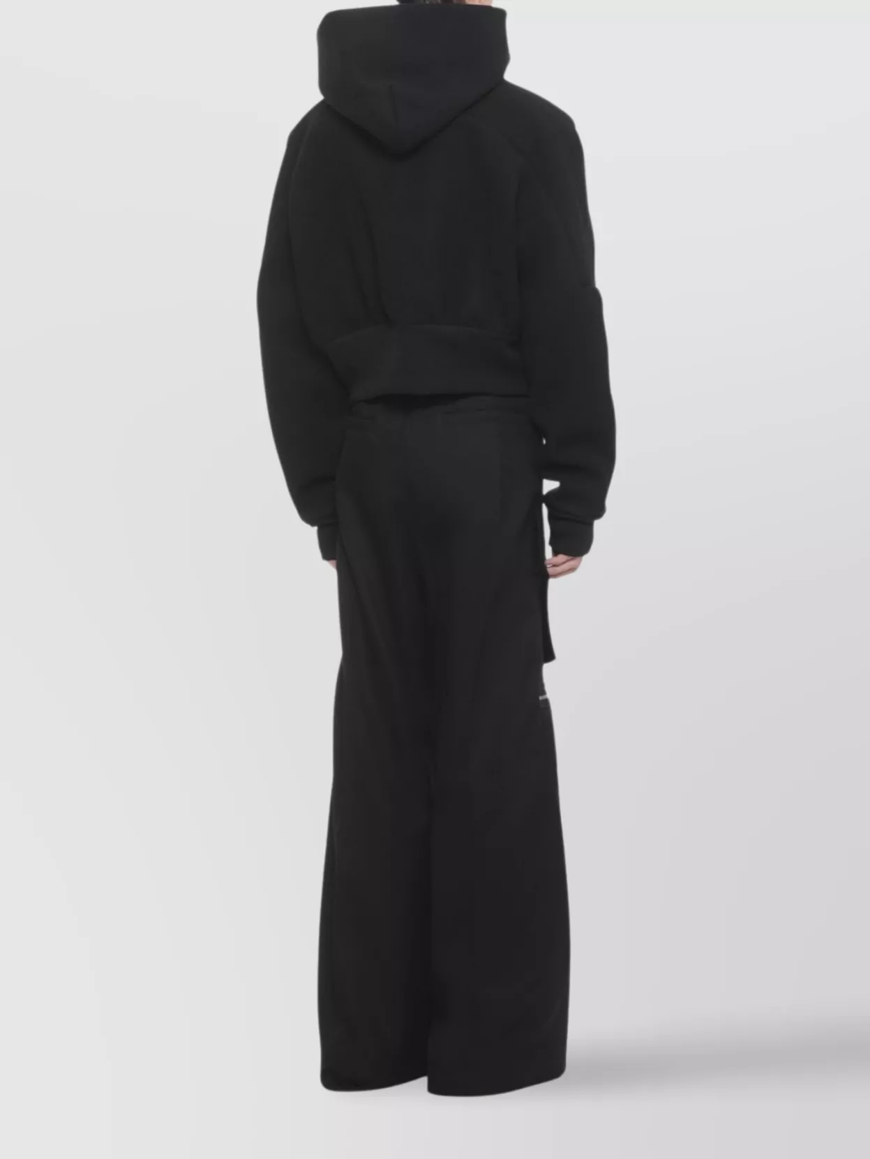 Rick Owens Men's Hooded Bomber Jacket With Elastic Hem