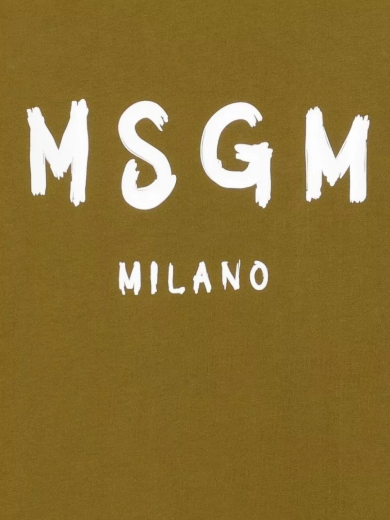 Msgm Crew Neck Ribbed Cuff Knit Sweatshirt