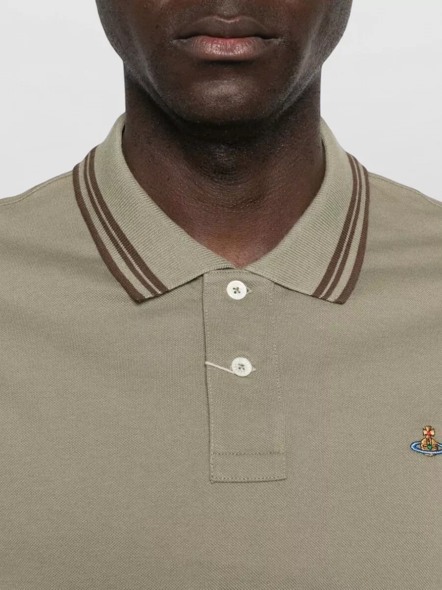 Vivienne Westwood Shirt Polo Collar Short Sleeves Side Slits