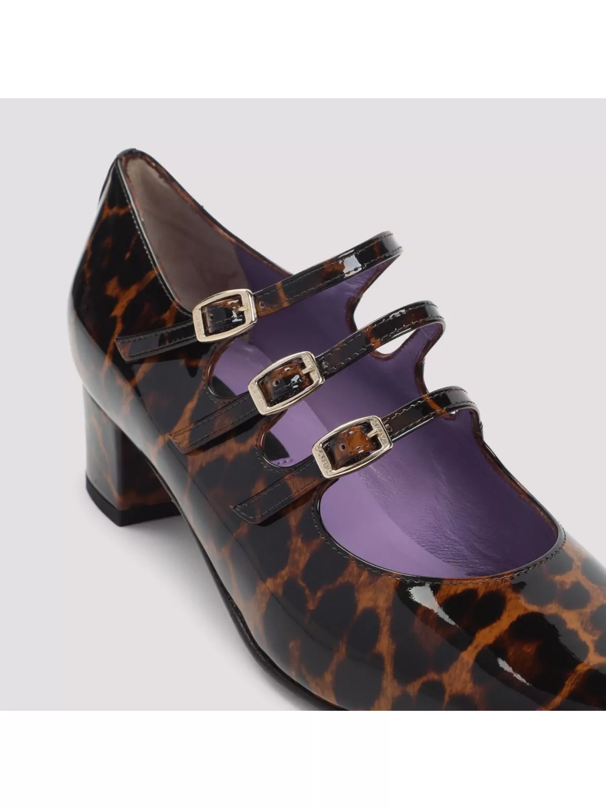 Carel Kina Mary Jane Pumps With Leopard Pattern