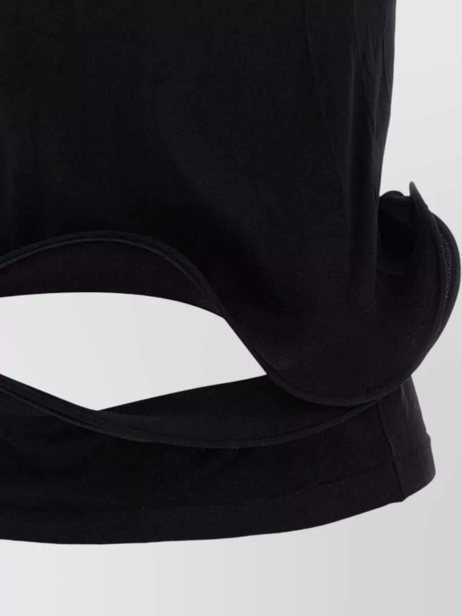 Junya Watanabe Nylon Sculptural Cutout Short-Sleeve T-Shirt