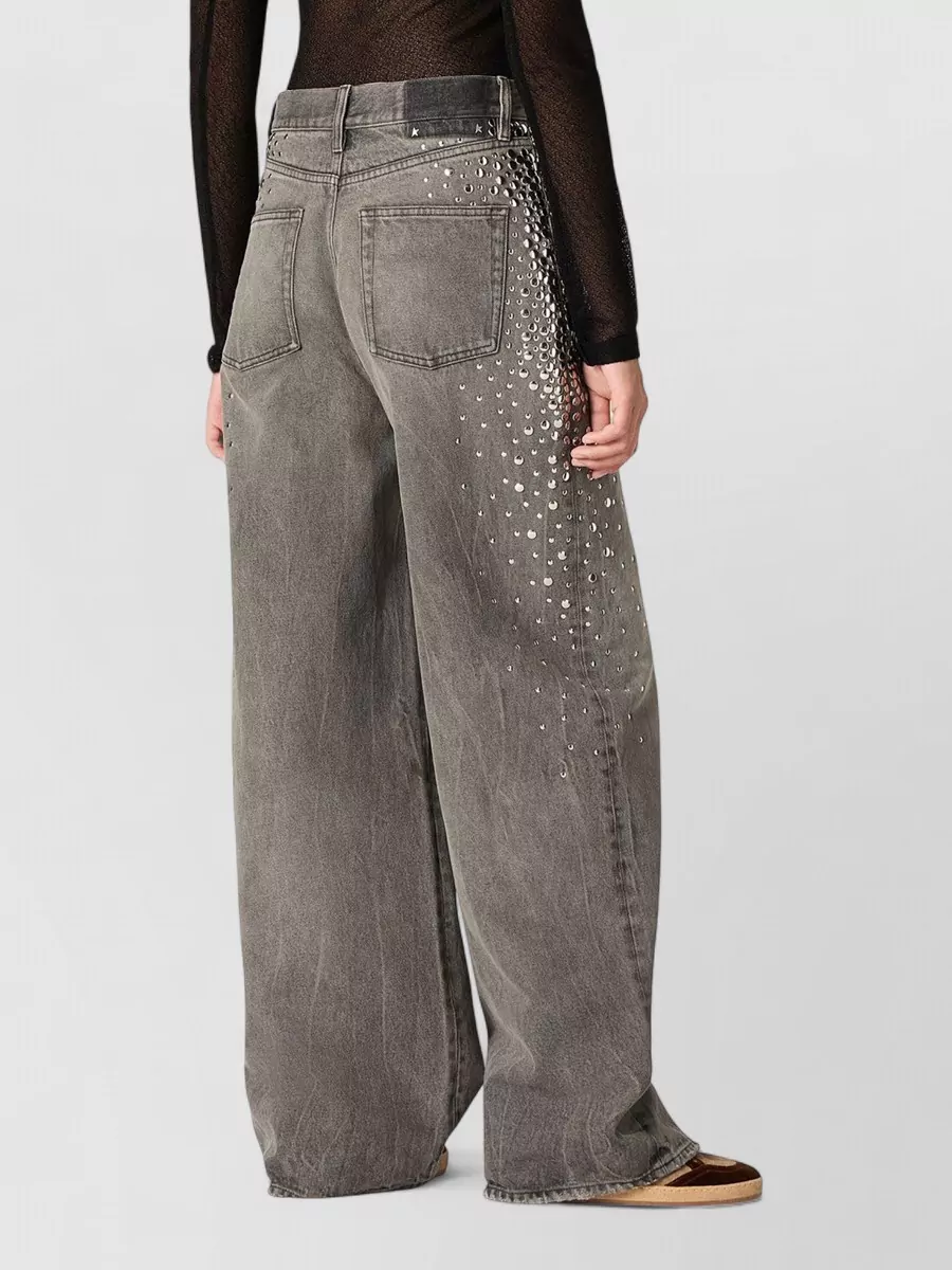 Golden Goose Cotton Mid-Rise Wide-Leg Boyfriend Jeans