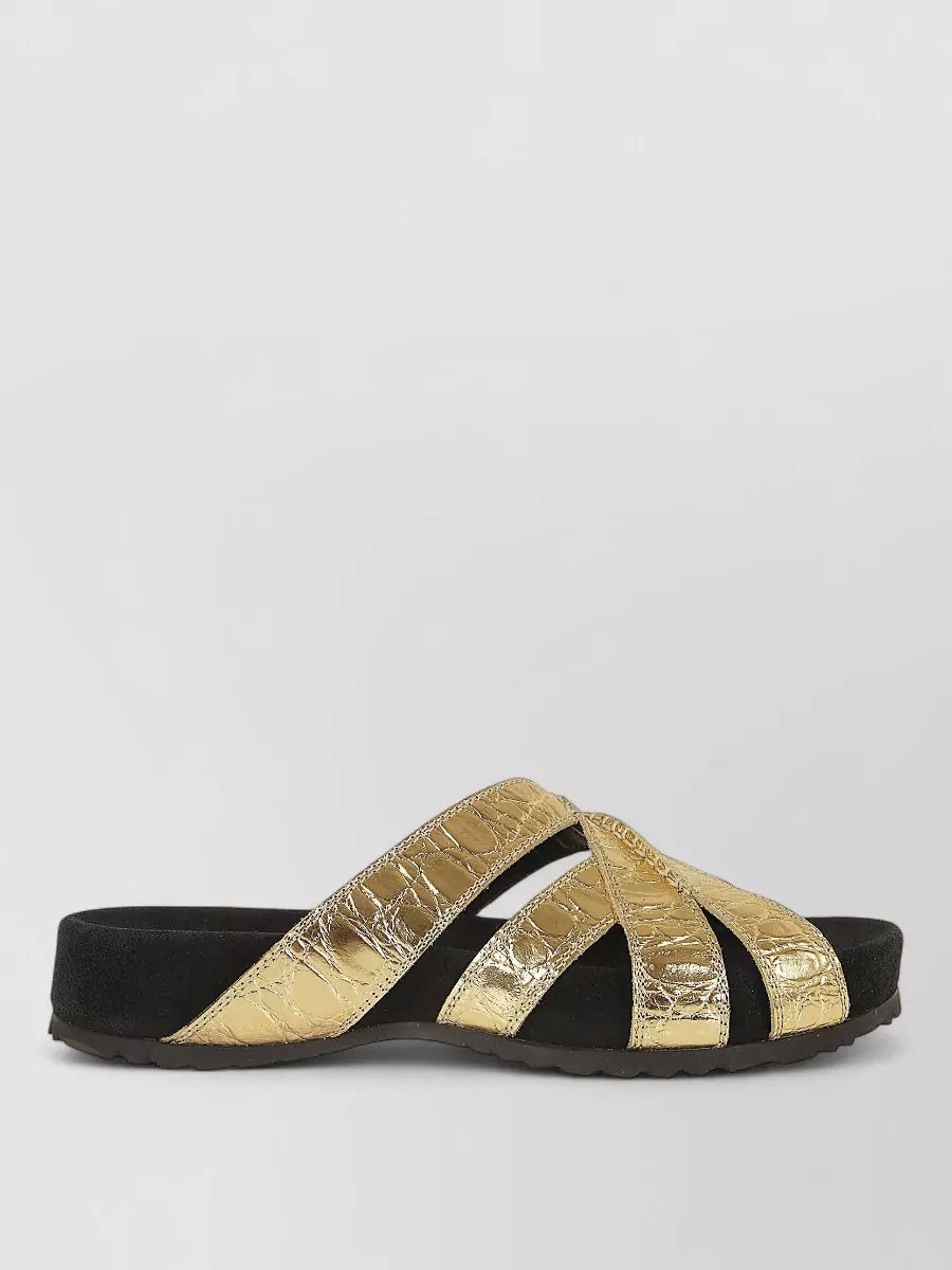 Dries Van Noten Leather Braided Mules