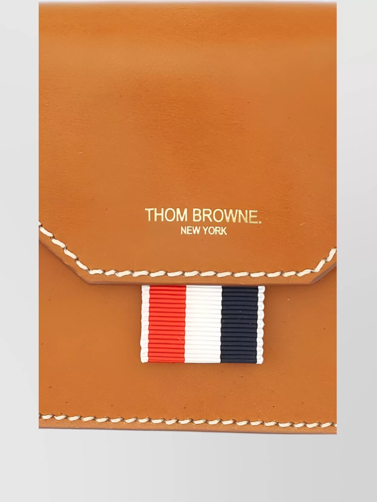 Thom Browne Envelope Card Holder Tricolor Ribbon Detail