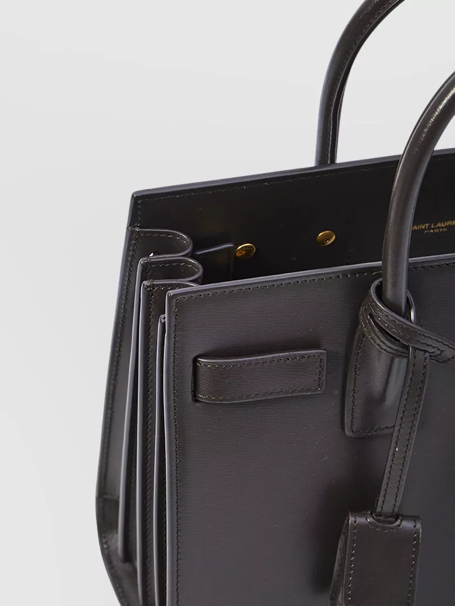 Saint Laurent Sac De Jour Baby Leather Tote Bag