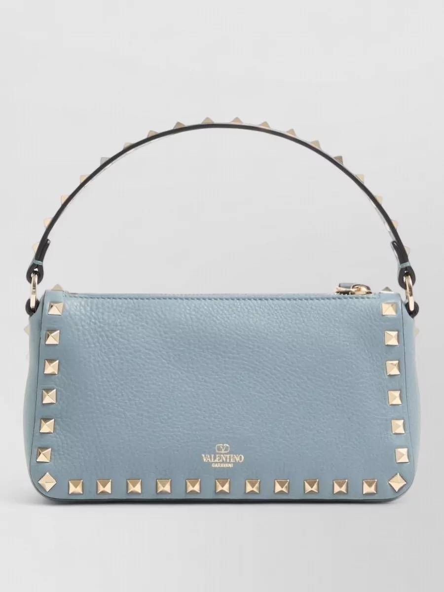 Valentino Garavani Rockstud Leather Shoulder Bag Top Handle