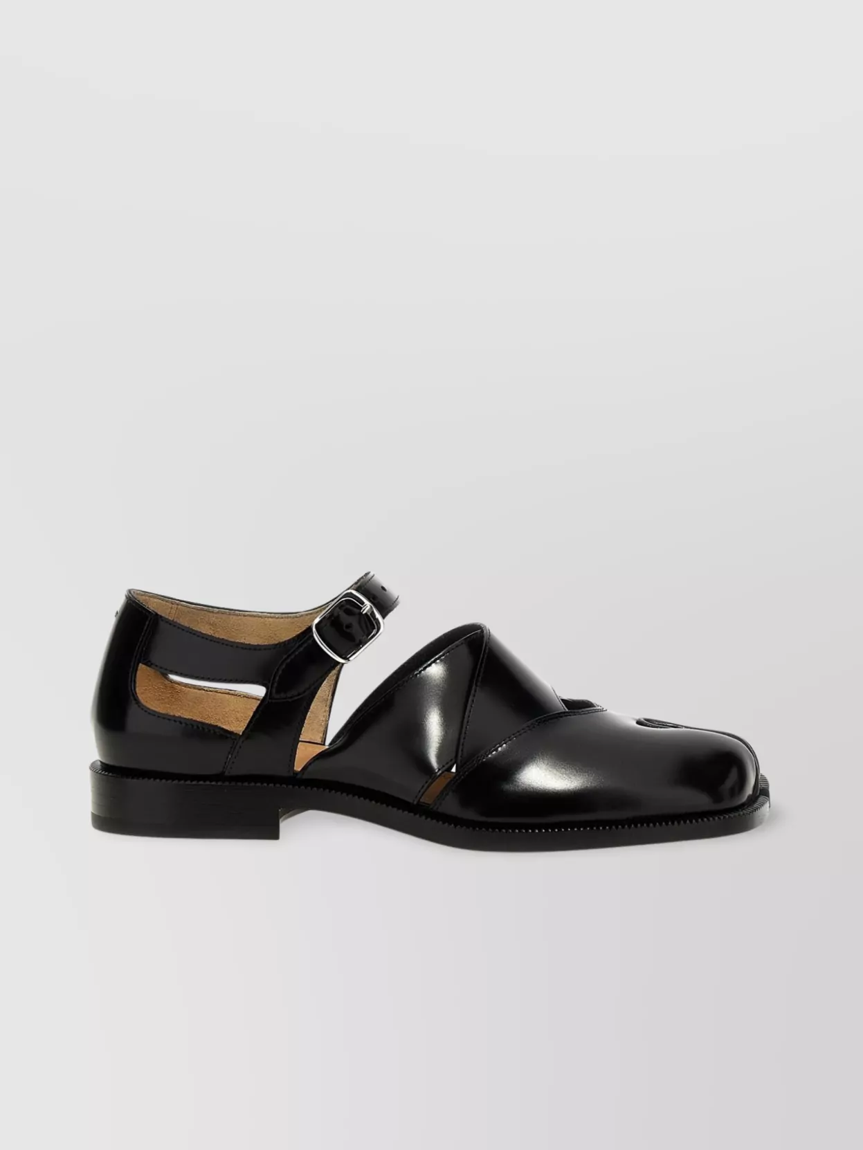 Maison Margiela Split Toe Glossy Finish Open Sandals