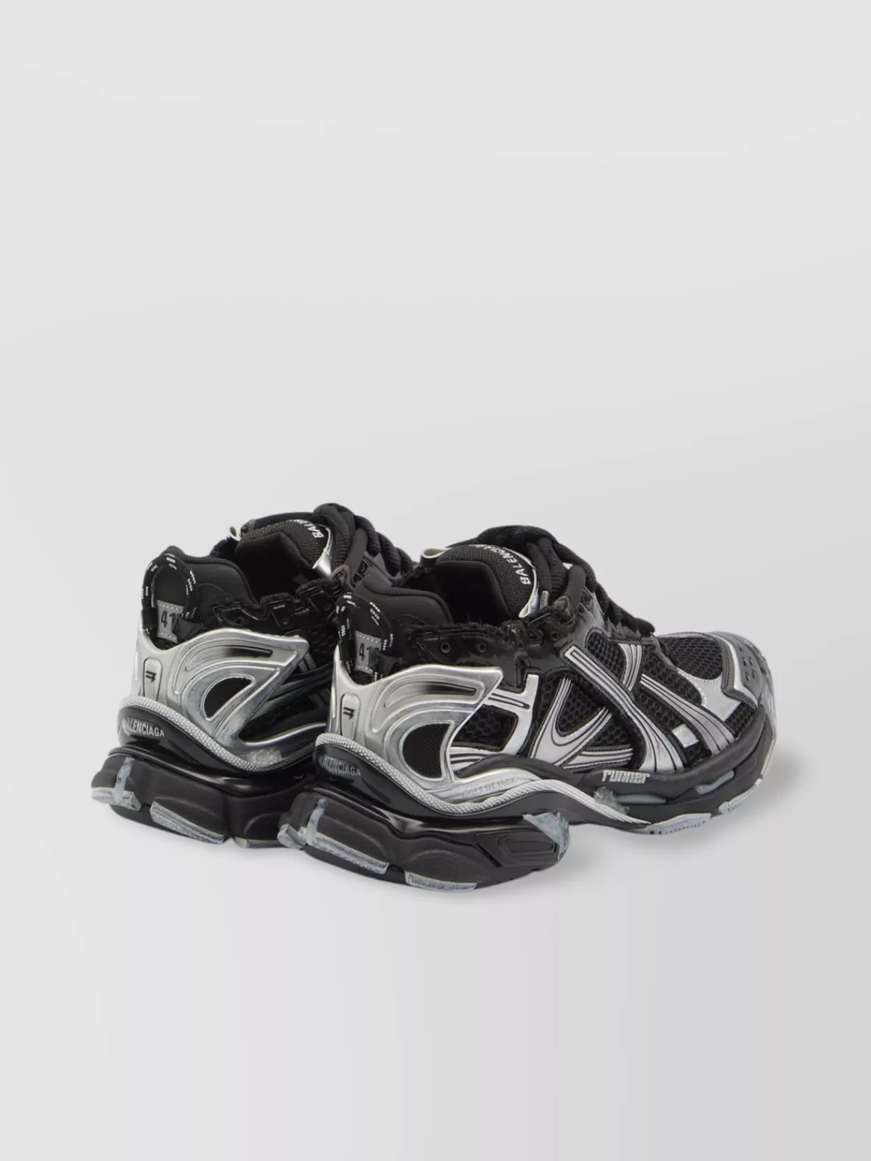 Balenciaga Mesh Runner Sneakers Embossed Size