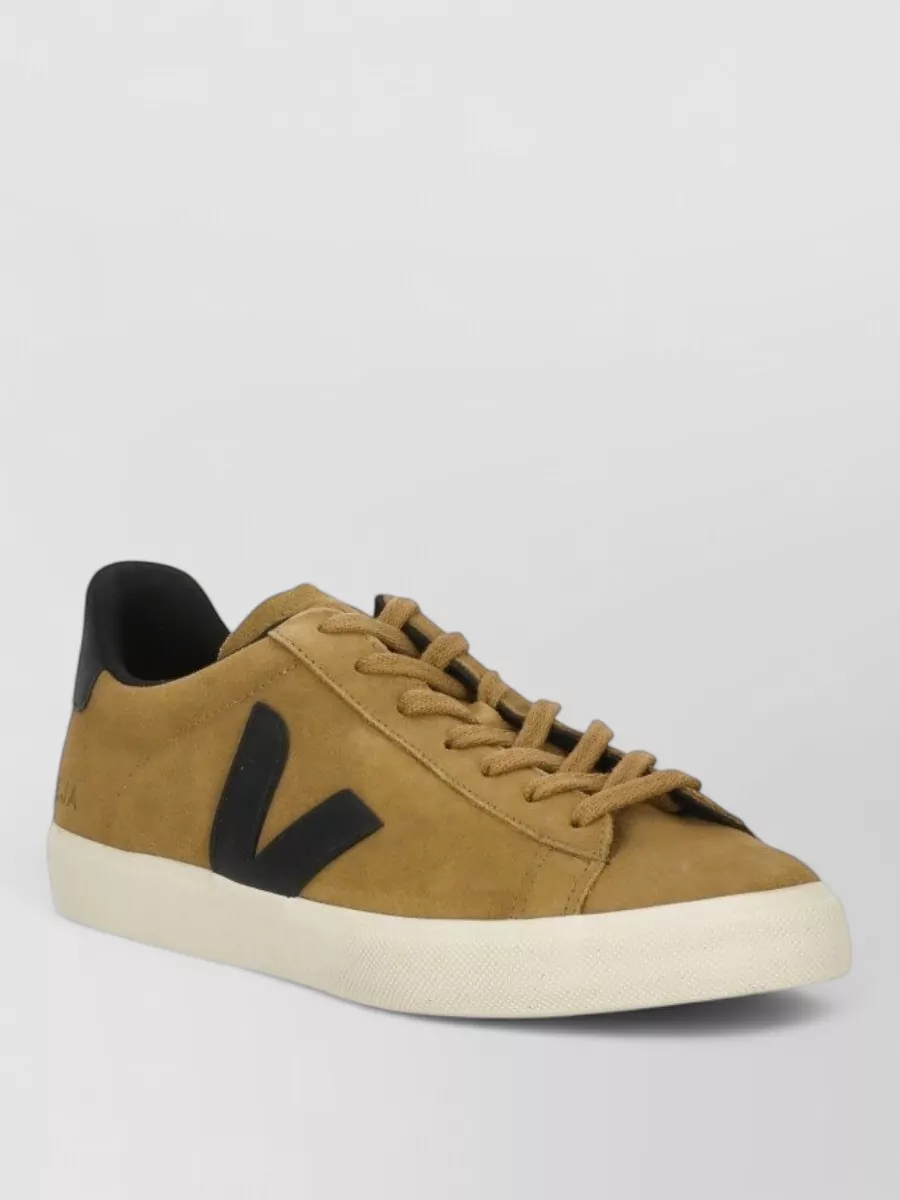 Veja leather low top lace-up sneakers
