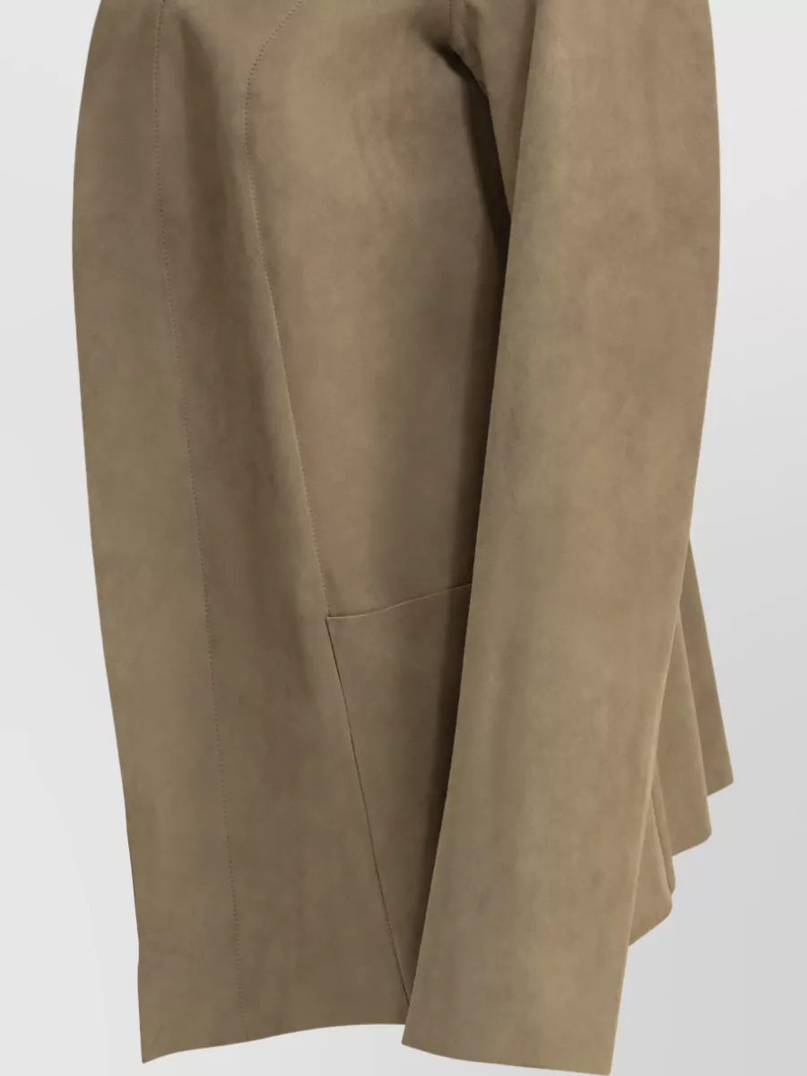 Salvatore Santoro Suede Single-Breasted Coat
