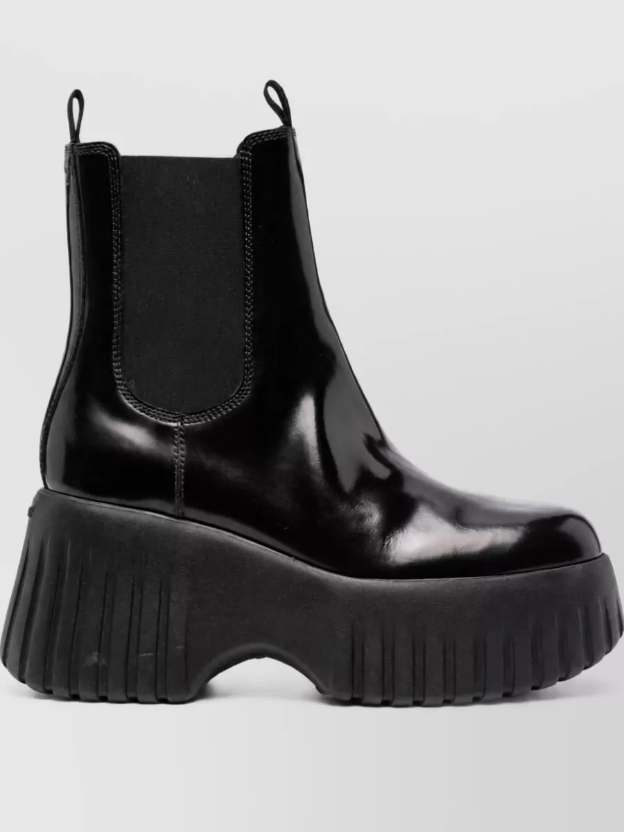 Hogan Leather Chelsea Boots
