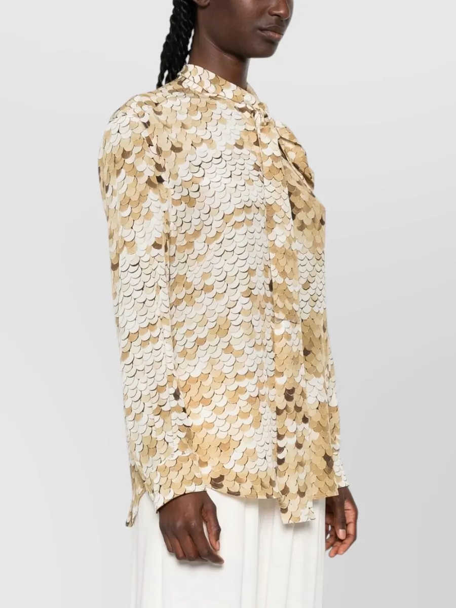 Moschino Silk Long-Sleeve Blouse