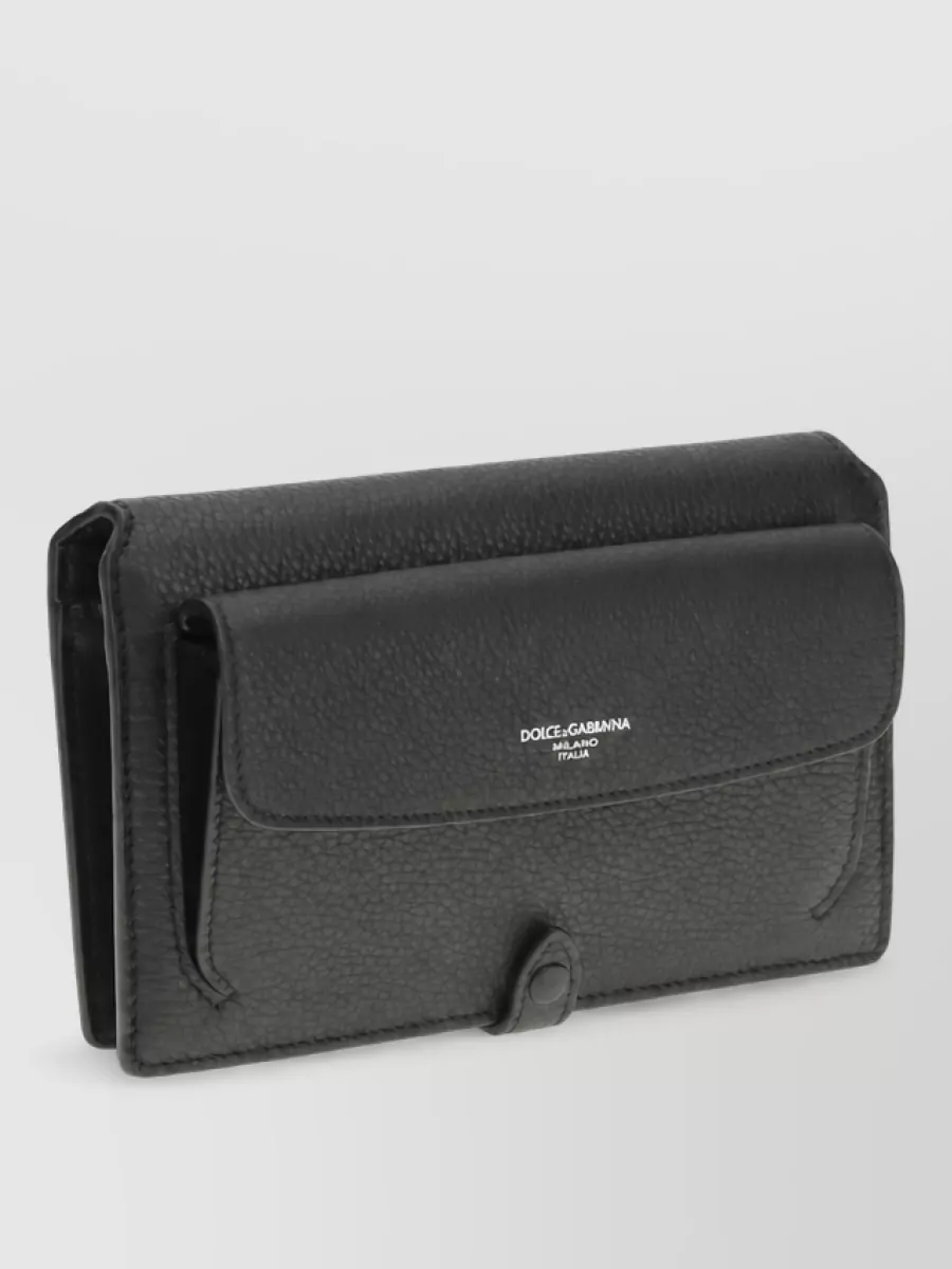Dolce&Gabbana Suede Crossbody Clutch Bag