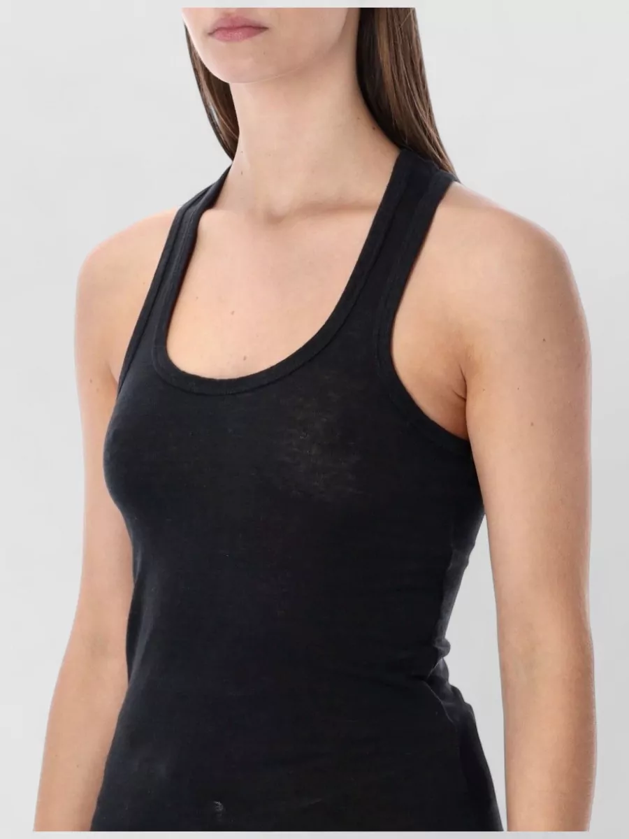 Isabel Marant Etoile Thea Relaxed Linen Round Neck Tank