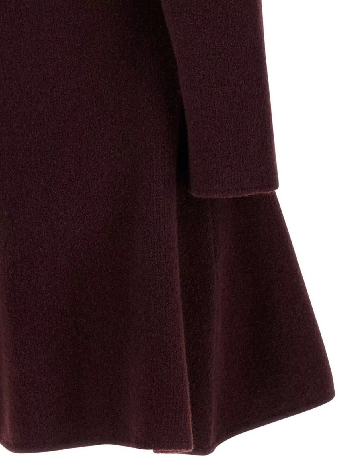 Magda Butrym Flared Skirt Long Sleeve High Neck Dress