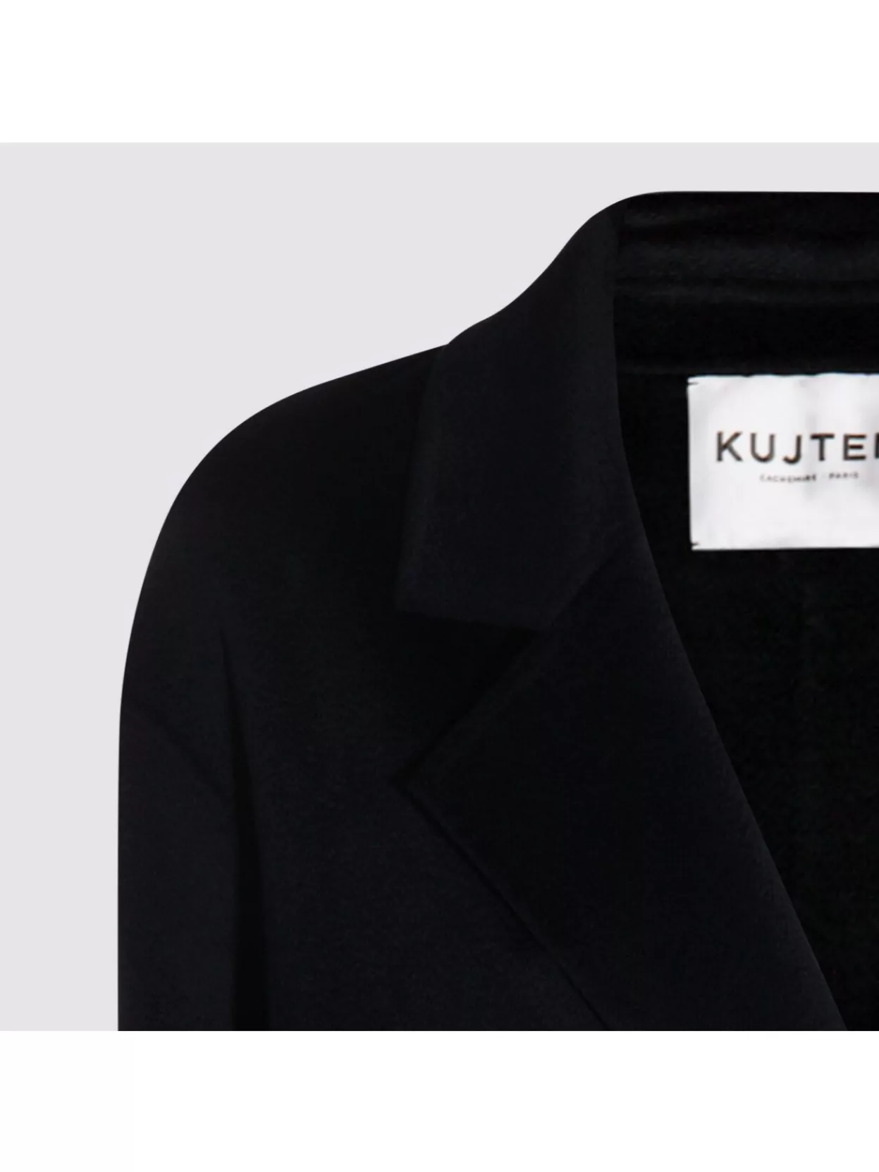 Kujten Double-Breasted Mid-Length Coat Long Sleeves