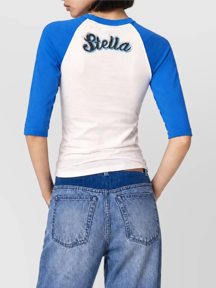 Stella Mccartney Cotton Horse Print Baseball Cap
